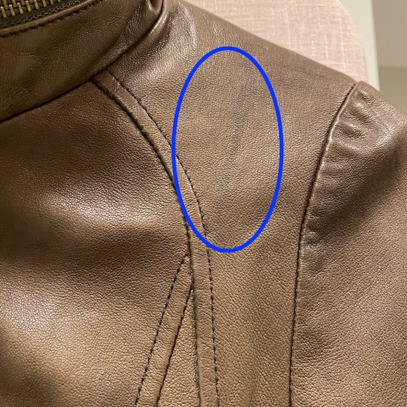 Mackage Brown Lamb Leather Jacket with Hidden Hood - Picture 11 of 14